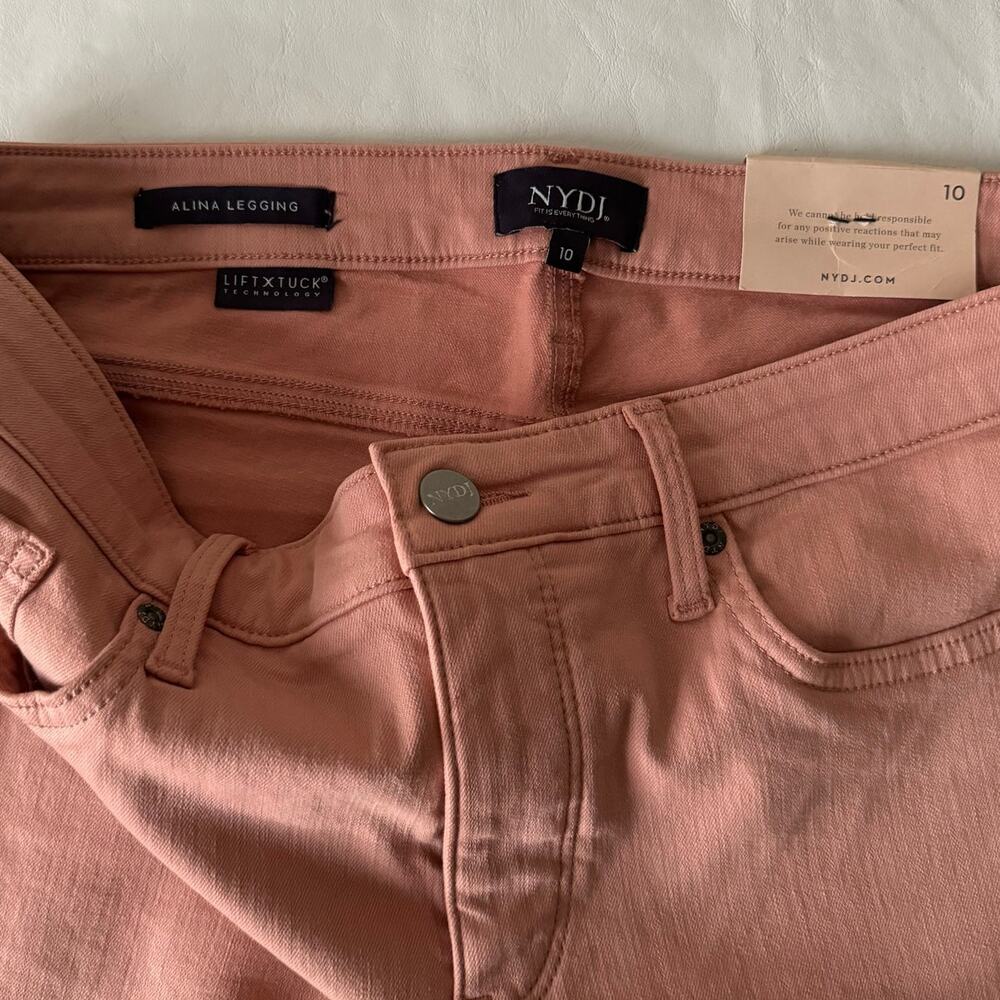 NYDJ Alina High Waist Raw Hem Skinny Jeans in Soulmate Size 10 - Picture 5 of 9